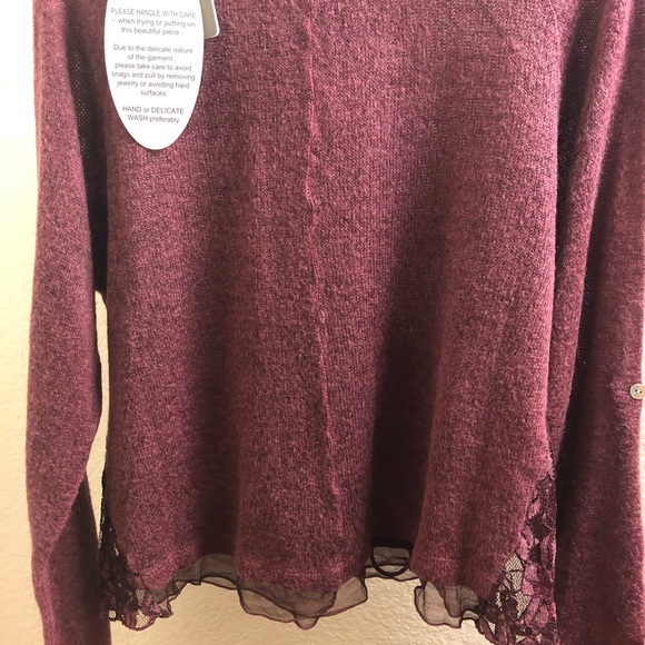 Saga Burgundy sweater - Picture 5 of 12